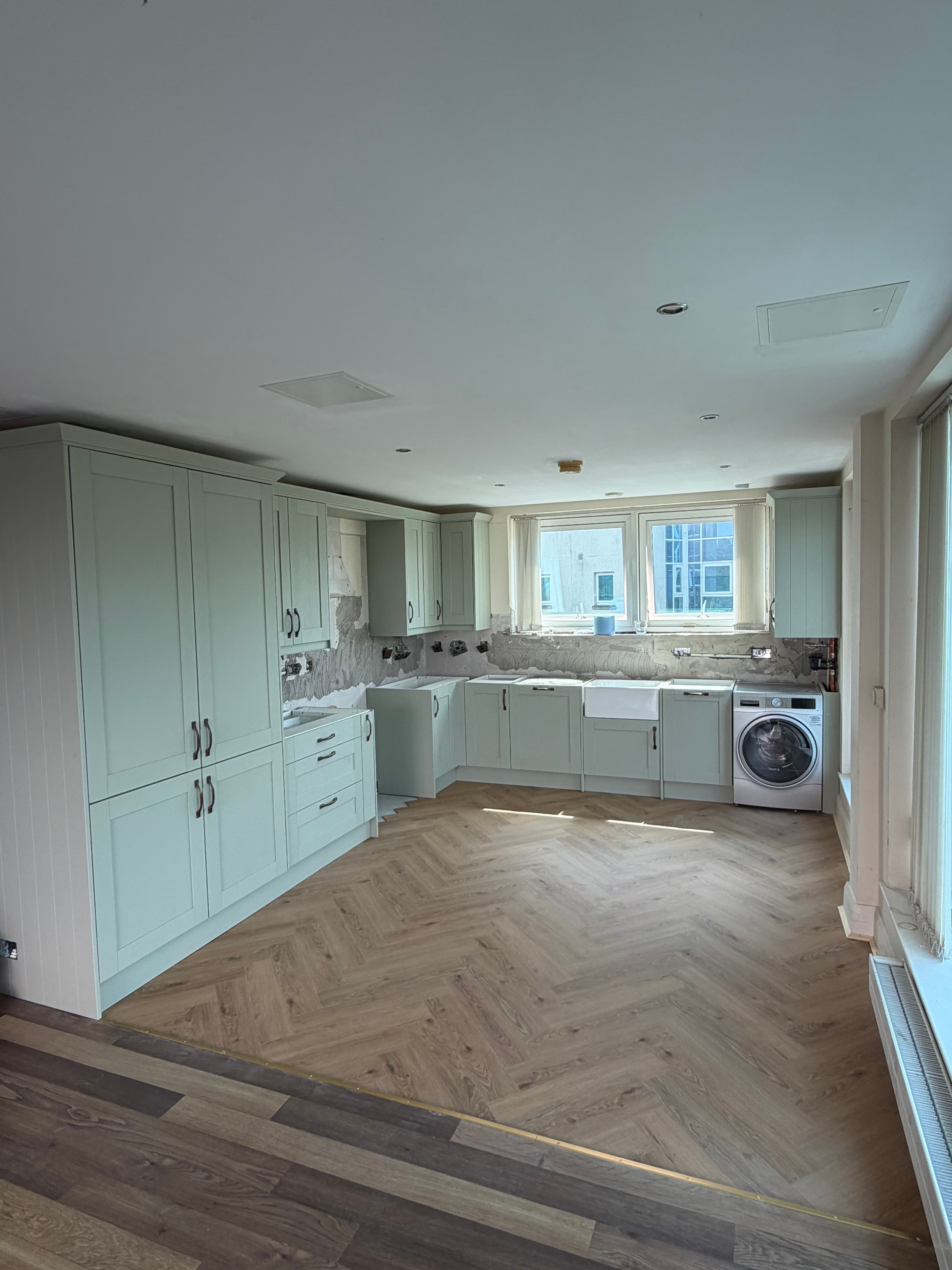 Premium Flat-Pack Kitchen with Stone Finishes